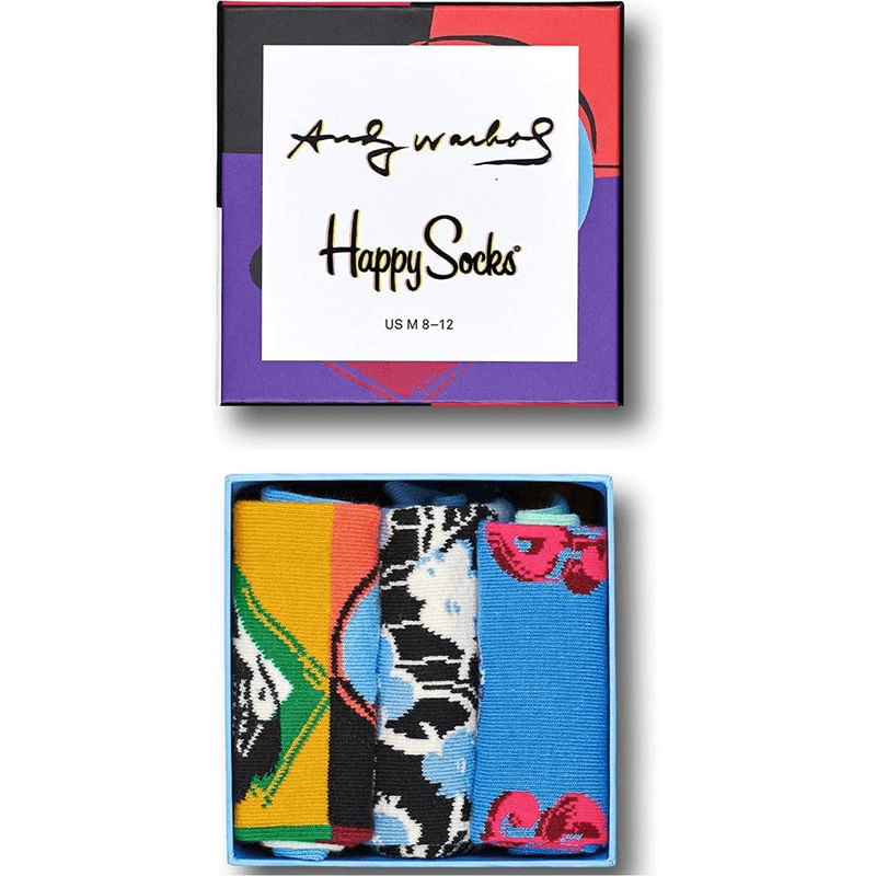 Happy Socks Andy Warhol Skul Giftbox - King of Socks Happy Socks Andy Warhol Skul Giftbox - King of Socks