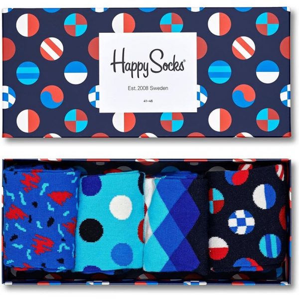 Happy Socks Navy Giftbox - King of Socks