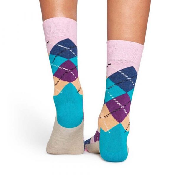 Happy Socks Argyle Sok - Roze met Grijs Heren & Dames kopen?