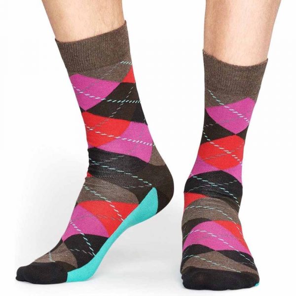 Happy Socks Argyle Sok - Bruin Heren & Dames kopen?