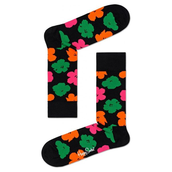 Happy Socks x Andy Warhol Flower Zwart Sok kopen? Kijk snel