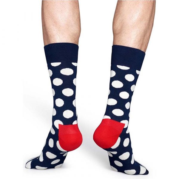 Happy Socks Big Dot Sok Donkerblauw met Wit en Rood kopen? Klik ->