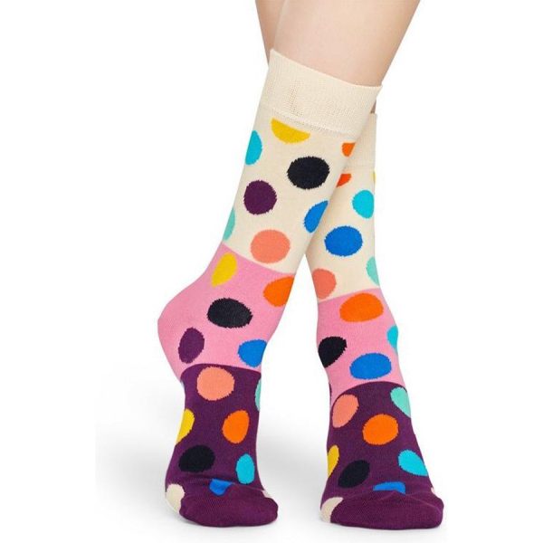 Happy Socks Big Dot Sok - Wit Heren & Dames kopen?