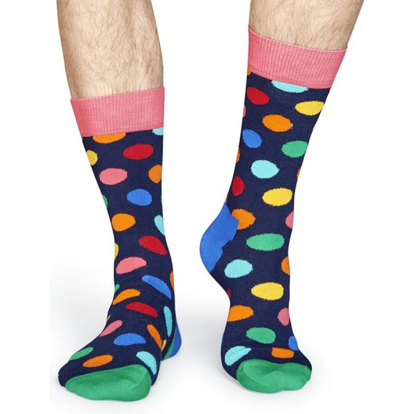 Happy Socks Big Dot | Donkerblauw met Confetti Heren kopen? Klik hier