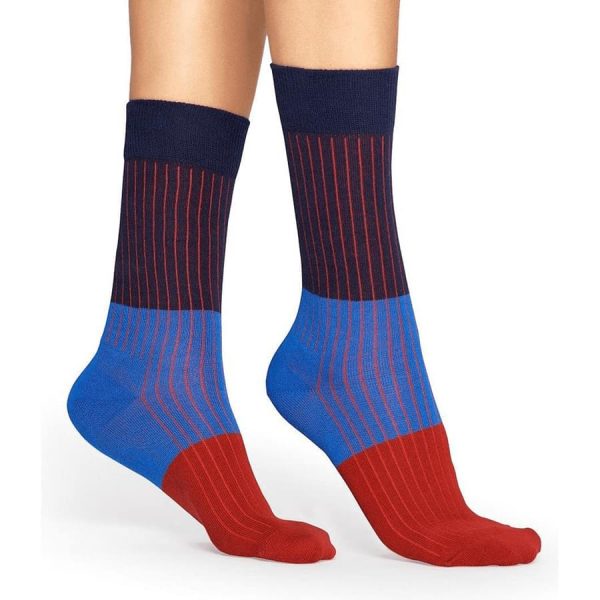 Happy Socks Rib Sok Blauw met Rood Heren & Dames kopen?