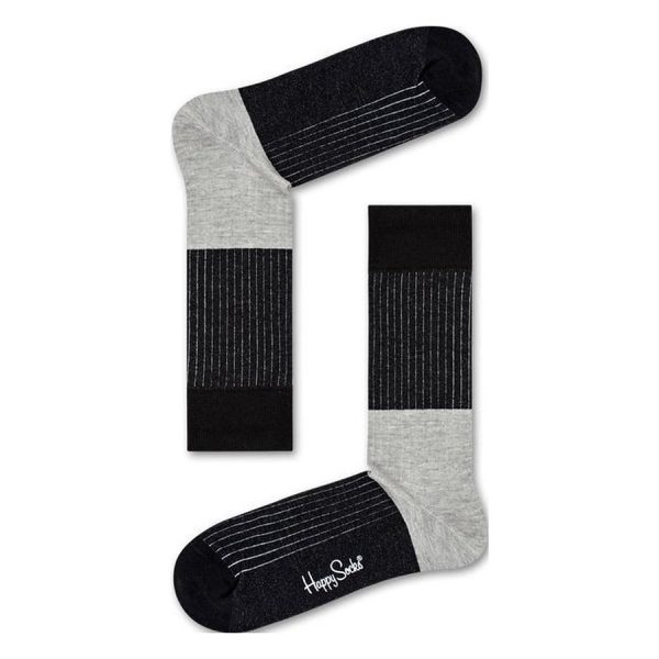 Happy Socks Block Rib Sok - Zwart Heren & Dames kopen?