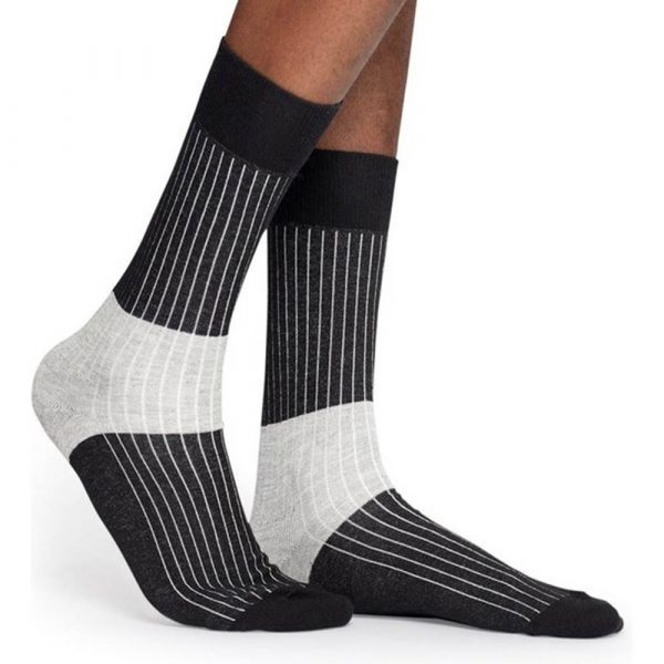 Happy Socks Block Rib Sok - Zwart Heren & Dames kopen?