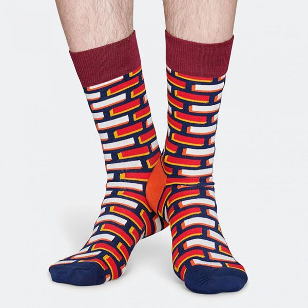 Happy Socks Brick Sok - Oranje Heren & Dames kopen?
