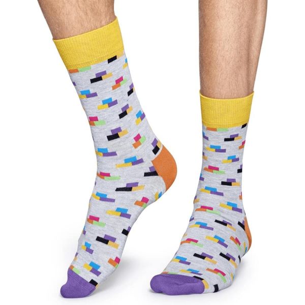 Happy Socks Brick Sok - Grijs Heren & Dames kopen?