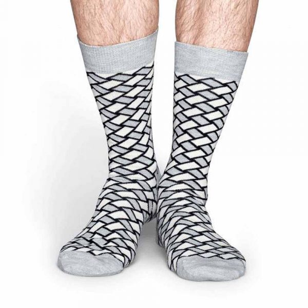 Happy Socks Basket Sok Grijs Heren & Dames kopen? Snel in huis!