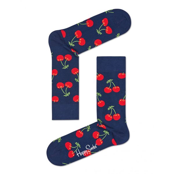 Happy Socks Cherry Sok - Donkerblauw Heren & Dames kopen?
