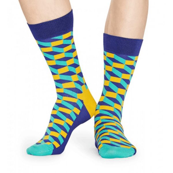 Happy Socks Filled Optic Sok - Multi Heren & Dames kopen?