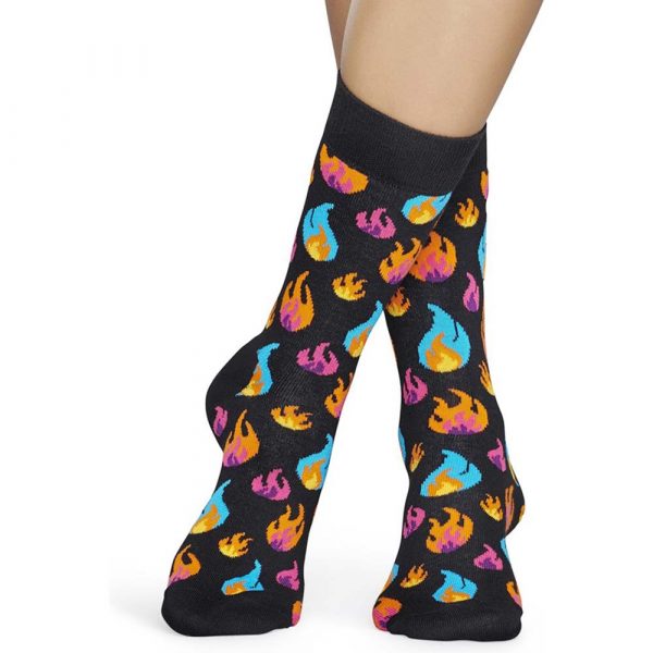 Happy Socks Flame Sok - Zwart Dames kopen?