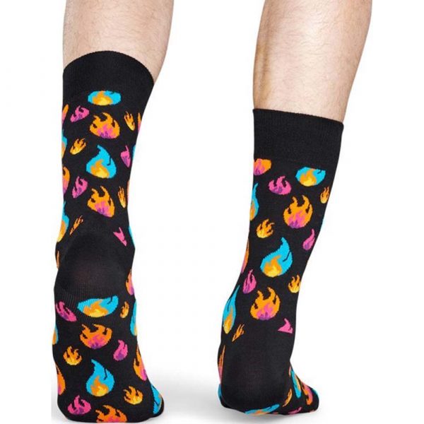 Happy Socks Flame Sok - Zwart Heren & Dames kopen?