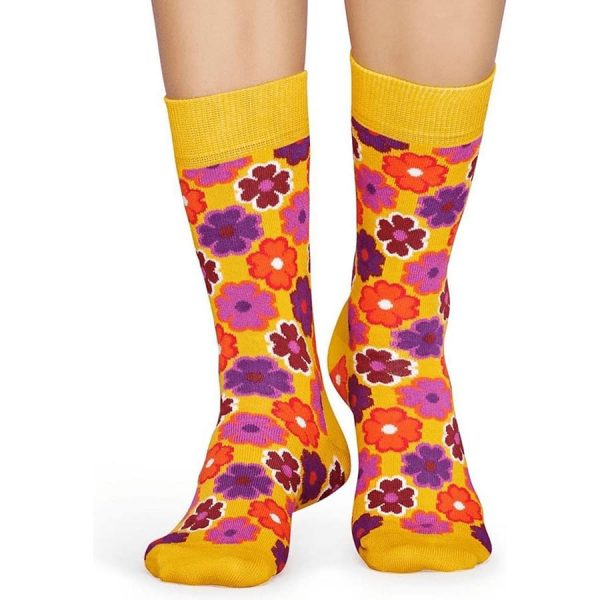 Happy Socks Flower Power Sok - Geel Heren & Dames kopen?