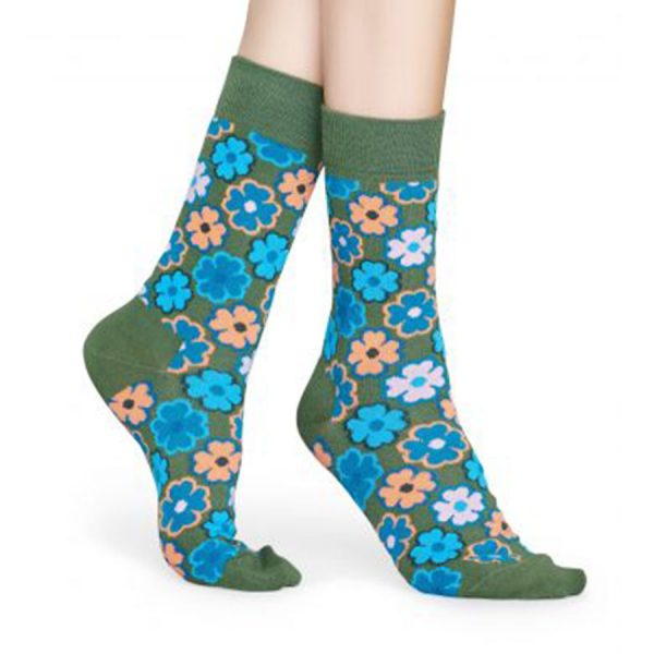 Happy Socks Flower Power Sok - Groen Heren & Dames kopen?