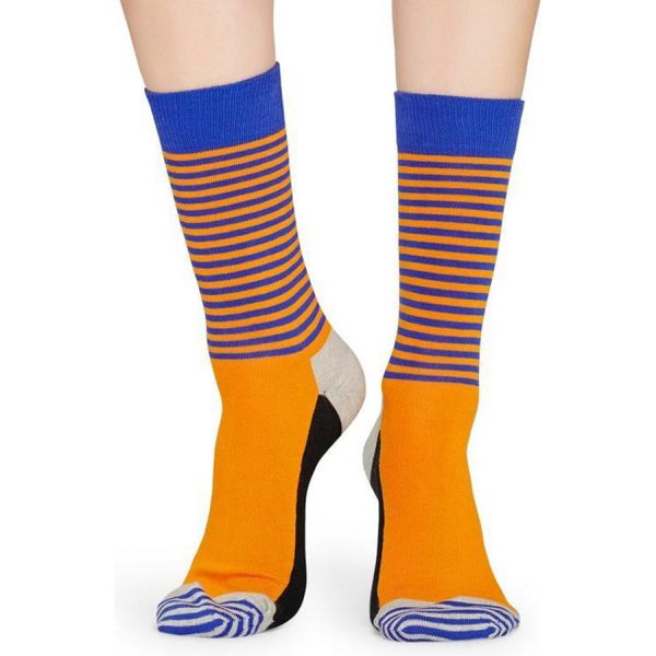 Happy Socks Half Stripe Sok - Oranje Heren & Dames kopen?