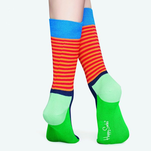 Happy Socks Half Stripe Sok - Oranje Heren & Dames kopen?