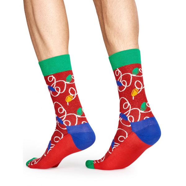 Happy Socks Holiday Lights Sok - Rood Heren & Dames kopen?