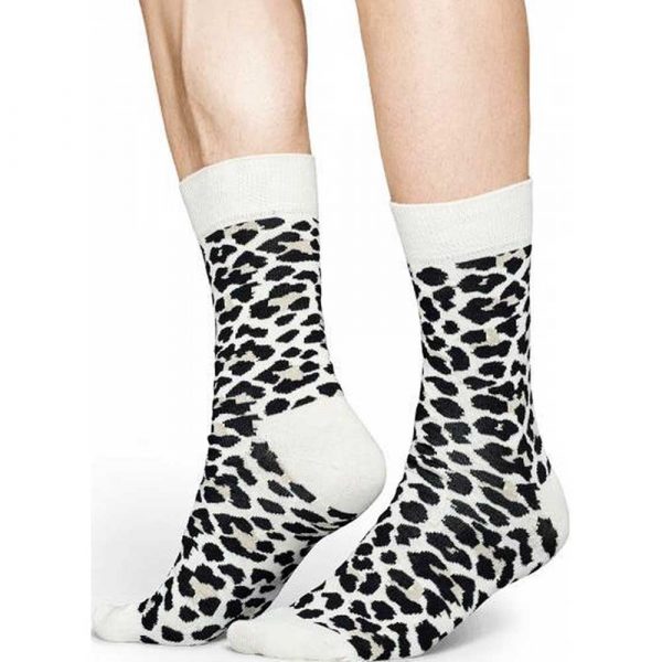 Happy Socks Leopard Sok - Wit Heren & Dames kopen?