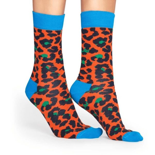 Happy Socks Leopard Sok - Oranje Heren & Dames kopen?