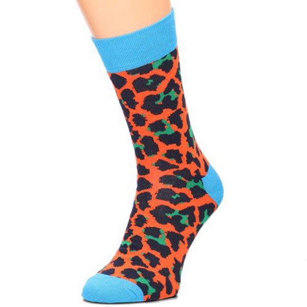 Happy Socks Leopard Sok - Oranje Heren & Dames kopen?