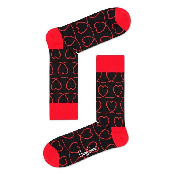 Happy Socks Loveline Sok - Zwart Heren & Dames kopen?