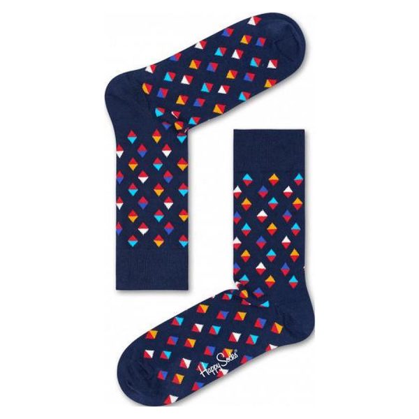 Happy Socks Mini Diamond Sok - Blauw Heren & Dames kopen?