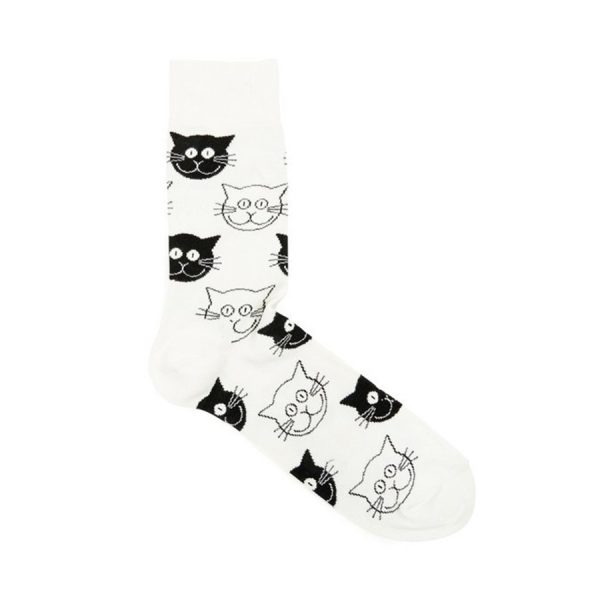 Happy Socks Cat Sok - Wit Heren & Dames kopen?