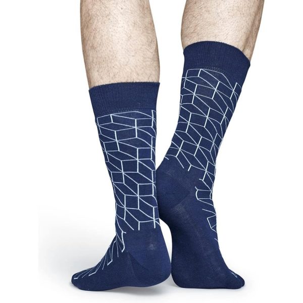 Happy Socks Optic Sok - Blauw Heren & Dames kopen?