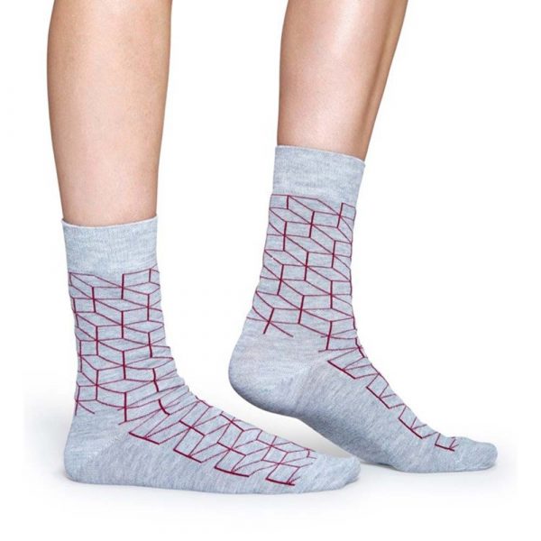 Happy Socks Optic Sok - Grijs Heren & Dames kopen?