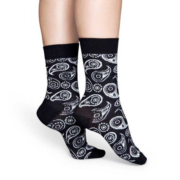 Happy Socks Paisley Sok - Zwart Heren & Dames kopen?