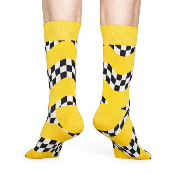 Happy Socks Race Sok - Geel Heren & Dames kopen?