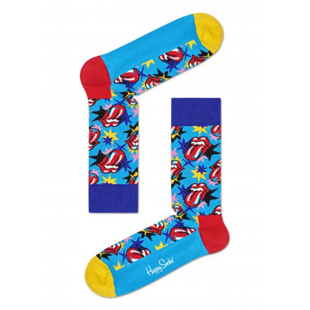 The Rolling Stones Big Mouth Sok Blauw