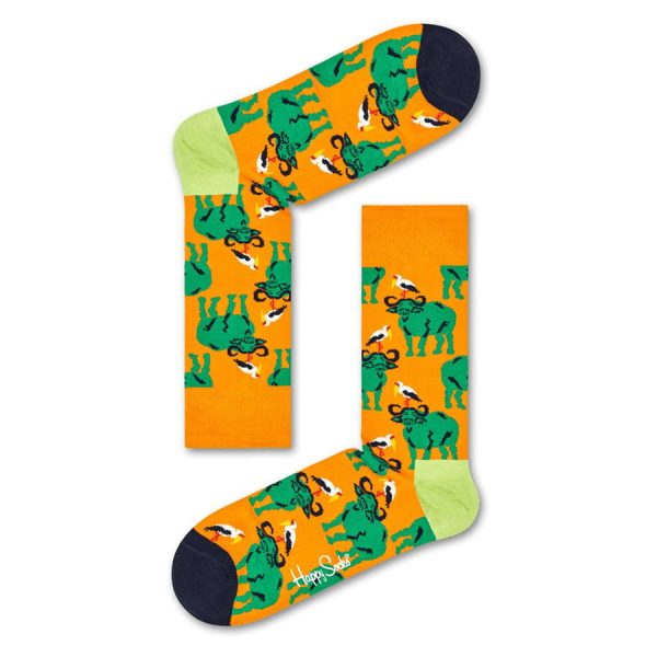 Happy Socks Cape Buffalo Sok - Oranje Heren & Dames kopen?