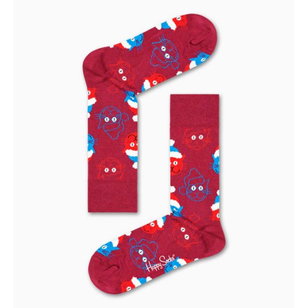 Happy Socks Santa Cat Sok - Paars Heren & Dames kopen?