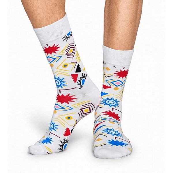 Happy Socks Sign Sok - Wit Heren & Dames kopen?