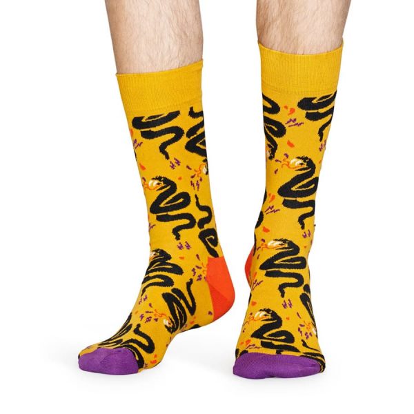 Happy Socks Snake Sok - Geel Heren & Dames kopen?
