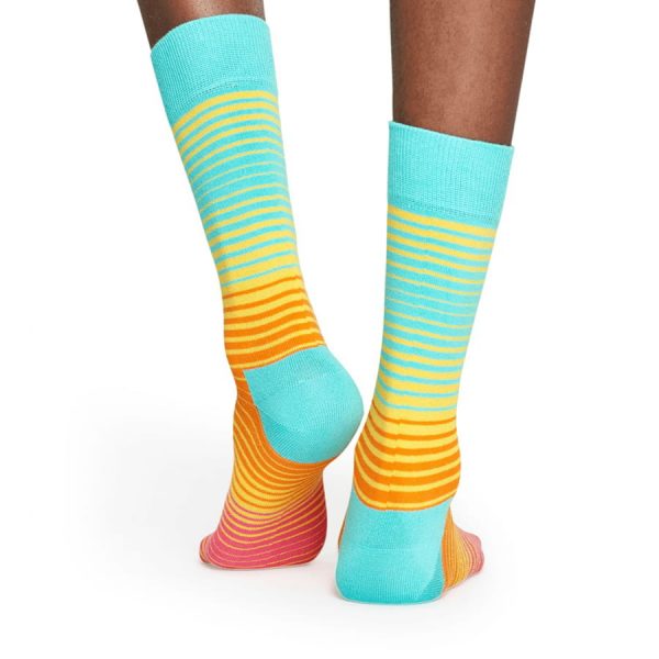 Happy Socks Sunrise Sok - Turqoise Heren & Dames kopen? 30% sale