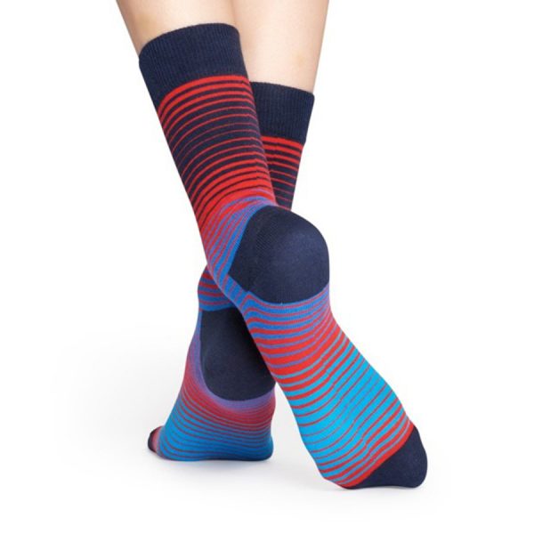 Happy Socks Sunrise Sok - Blauw Heren & Dames kopen? 30% Korting!