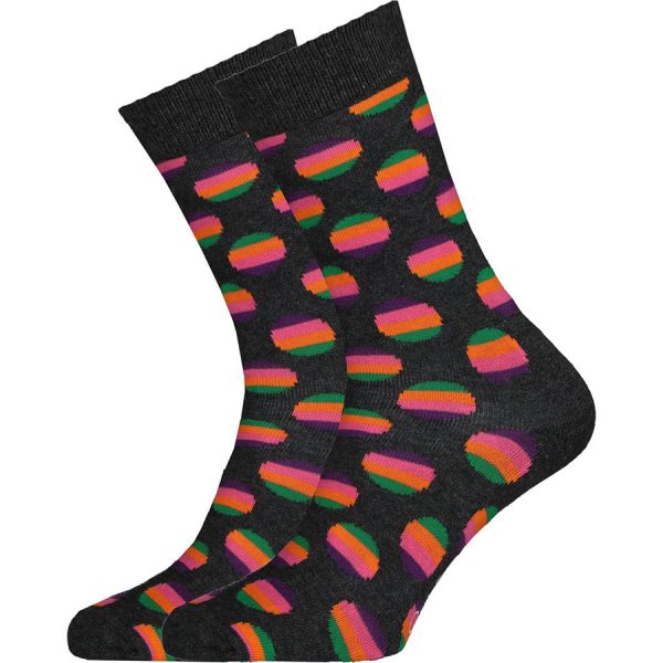 Happy Socks Sunrise Dot Sok - Grijs Heren & Dames kopen?
