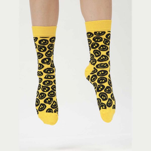 Happy Socks Twisted Smile Sok - Geel Heren & Dames kopen?