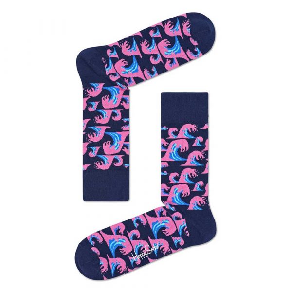 Happy Socks Wave Sok - Donkerblauw Heren & Dames kopen?