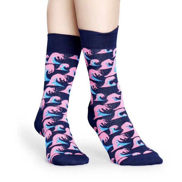 Happy Socks Wave Sok - Donkerblauw Heren & Dames kopen?