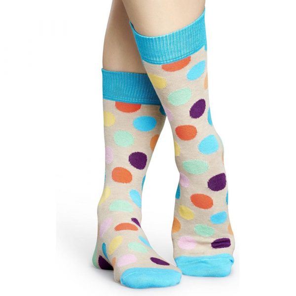 Happy Socks Big Dot Sok Grijs Heren+Dames kopen?