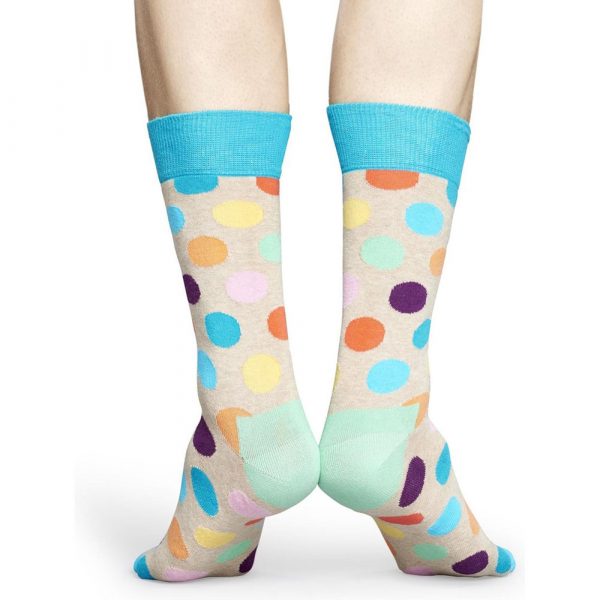 Happy Socks Big Dot Sok Grijs Heren+Dames kopen?