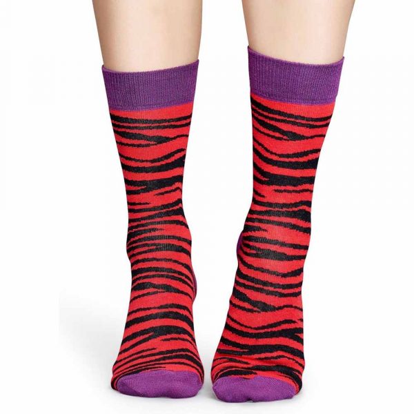 Happy Socks Zebra Sok Rood Heren+Dames kopen?
