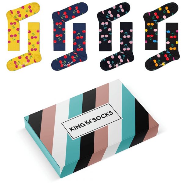 Happy Socks Cherry Heren 4-pack kopen? Bestel snel bij King of Socks!