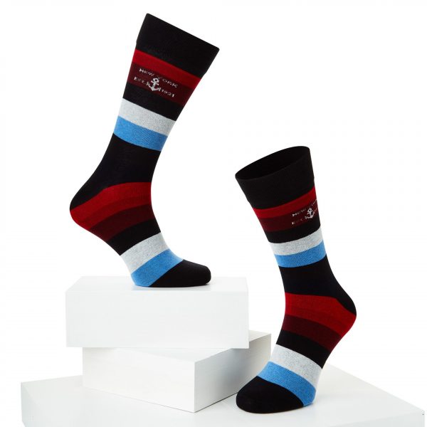 McGregor Anchor Stripe Sok Blauw Heren & Dames King of Socks
