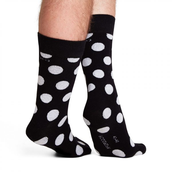 McGregor Big Dot Sok Zwart Zwart Heren & Dames King of Socks